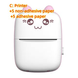 Mini Printer Portable Mini Bluetooth WiFi New Wrong Printer Mobile Phone Photo Title Note Hot Print Pocket Student Error Label Printer - Exclusive Gadget