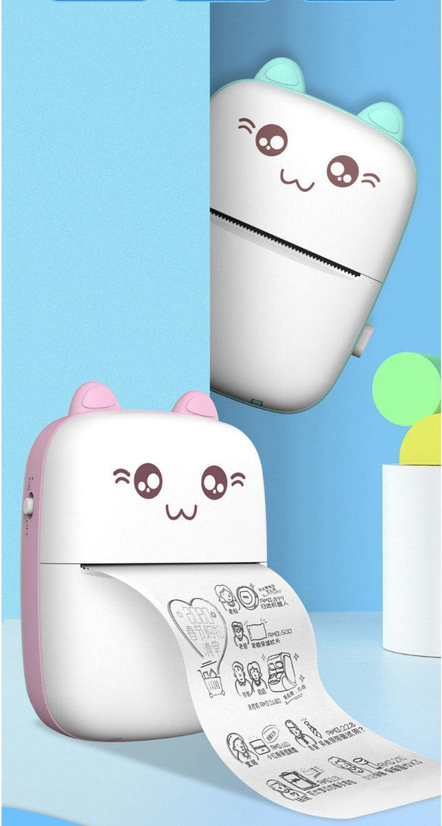 Mini Printer Portable Mini Bluetooth WiFi New Wrong Printer Mobile Phone Photo Title Note Hot Print Pocket Student Error Label Printer - Exclusive Gadget