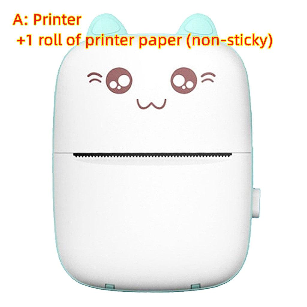 Mini Printer Portable Mini Bluetooth WiFi New Wrong Printer Mobile Phone Photo Title Note Hot Print Pocket Student Error Label Printer - Exclusive Gadget