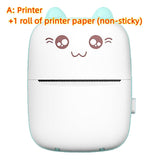 Mini Printer Portable Mini Bluetooth WiFi New Wrong Printer Mobile Phone Photo Title Note Hot Print Pocket Student Error Label Printer - Exclusive Gadget