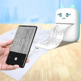 Mini Printer Portable Mini Bluetooth WiFi New Wrong Printer Mobile Phone Photo Title Note Hot Print Pocket Student Error Label Printer - Exclusive Gadget