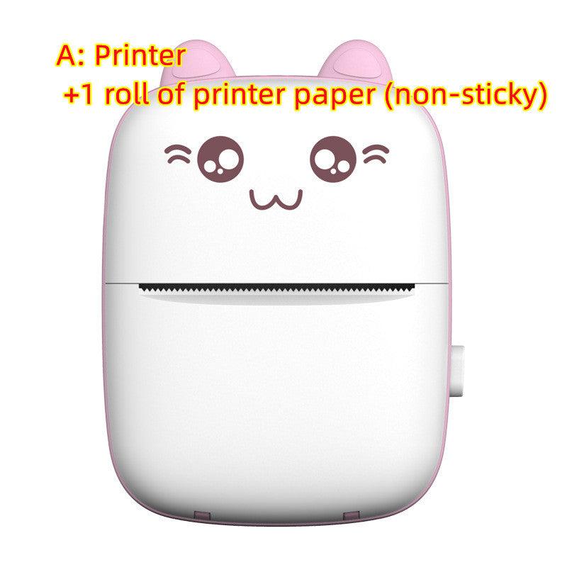 Mini Printer Portable Mini Bluetooth WiFi New Wrong Printer Mobile Phone Photo Title Note Hot Print Pocket Student Error Label Printer - Exclusive Gadget